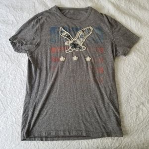 Men's AE gray classic fit graphic tee